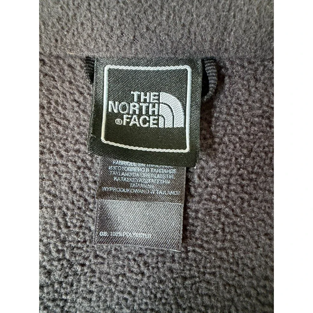 The North Face Mens XL Tall Fleece Jacket Gray Full Zip Outdoor Hiking TNF